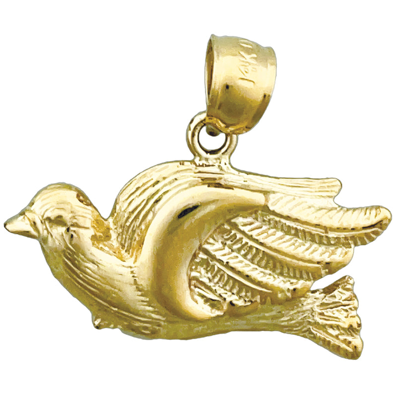 14K Gold Anhänger Taube