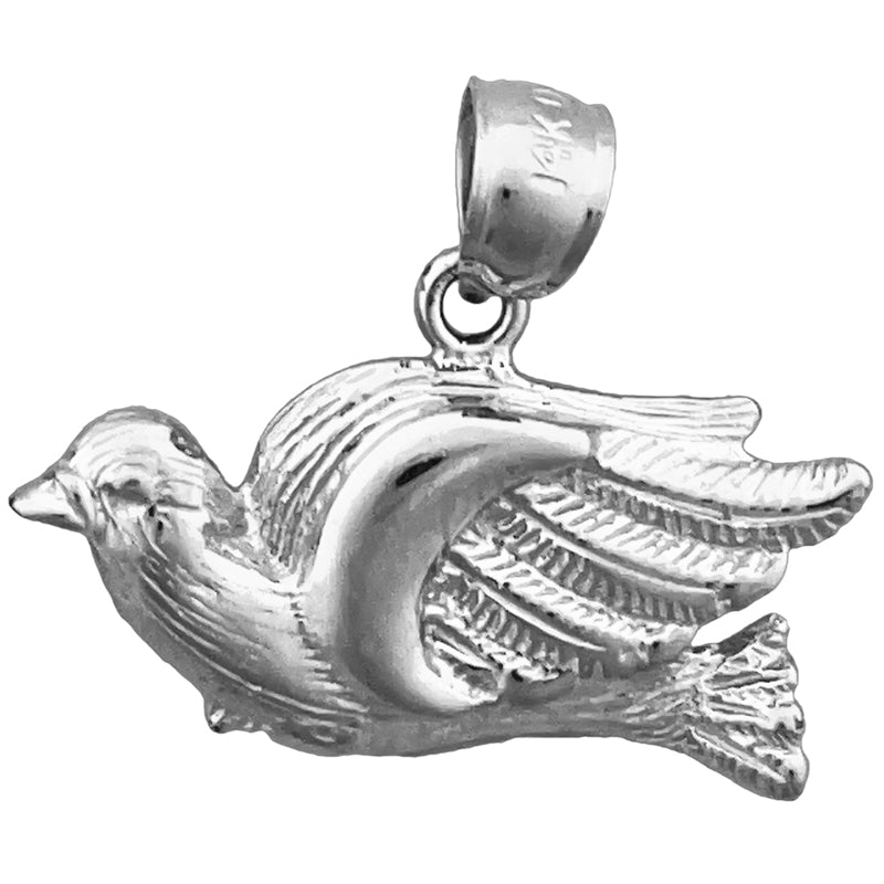 14K Gold Anhänger Taube