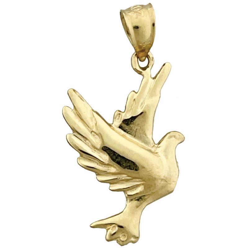 14K Gold Anhänger Taube