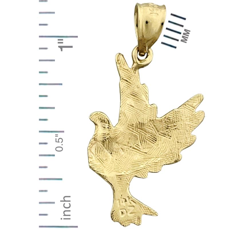 14K Gold Anhänger Taube