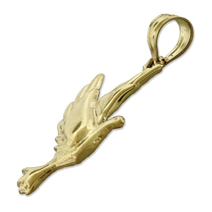 14K Gold Anhänger Taube