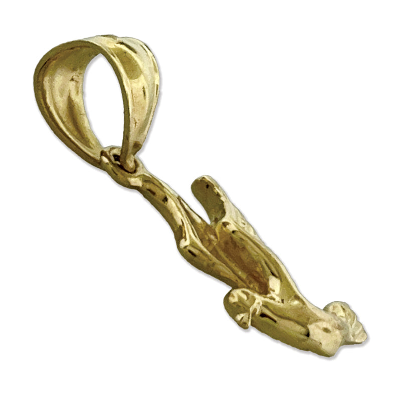 14K Gold Flieger-Taube-Charm** Alternative, natürlicher formuliert: **14K Gold Charm „Fliegende Taube“