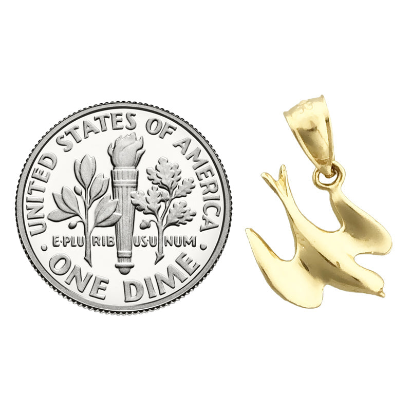 14K Gold Mini Taube Charm