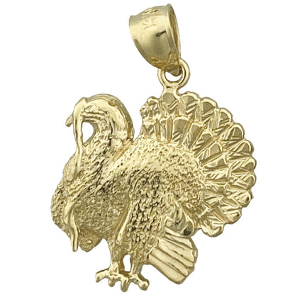 14K Gold Anhänger Truthahn