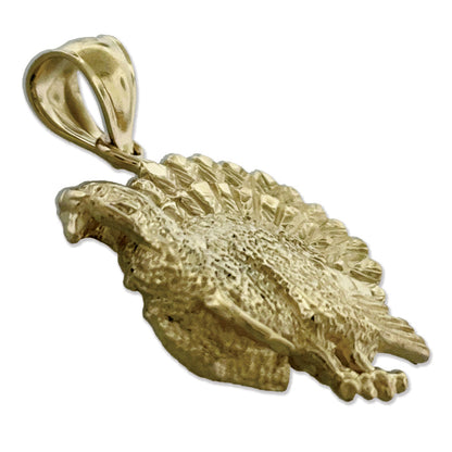 14K Gold Anhänger Truthahn