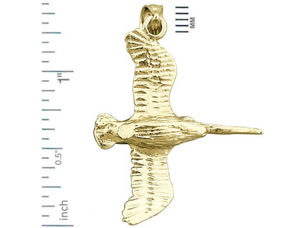14K Gold Anhänger fliegender Pelikan