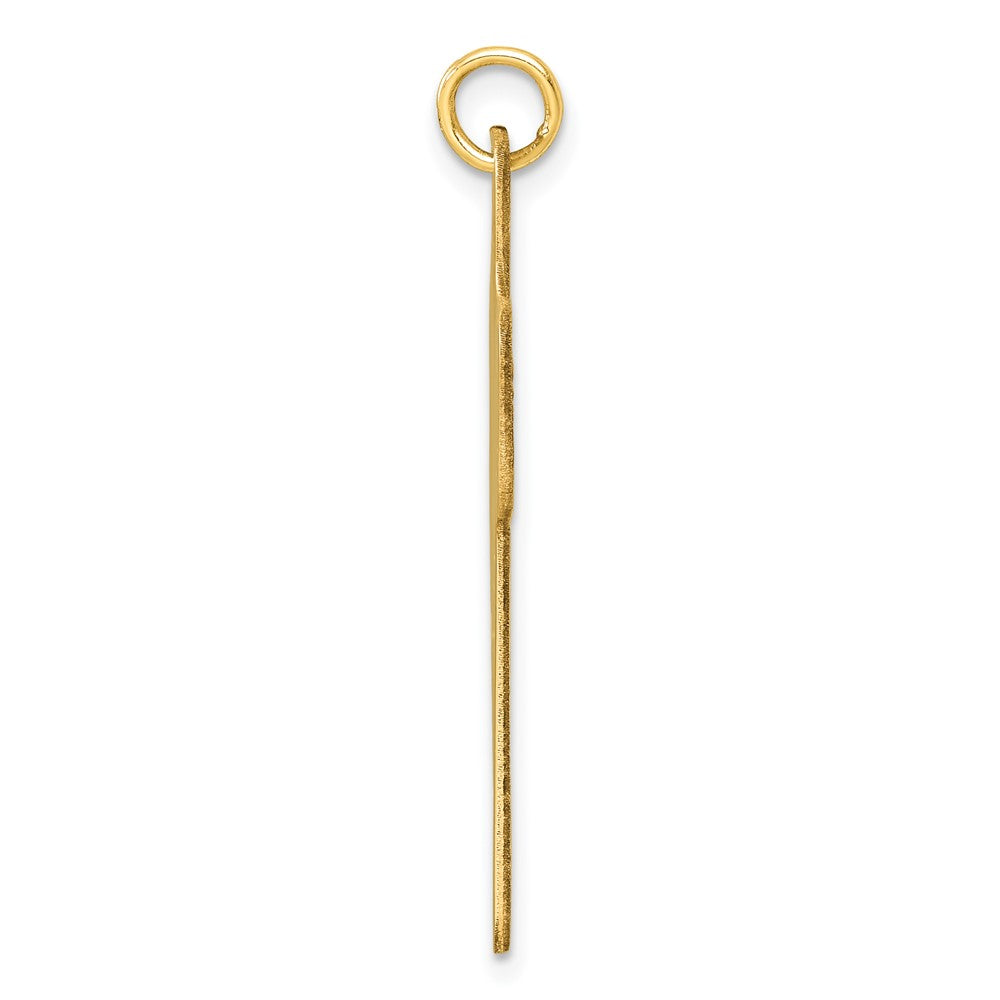 14K Gelbgold Polierter Kreuz-Charm