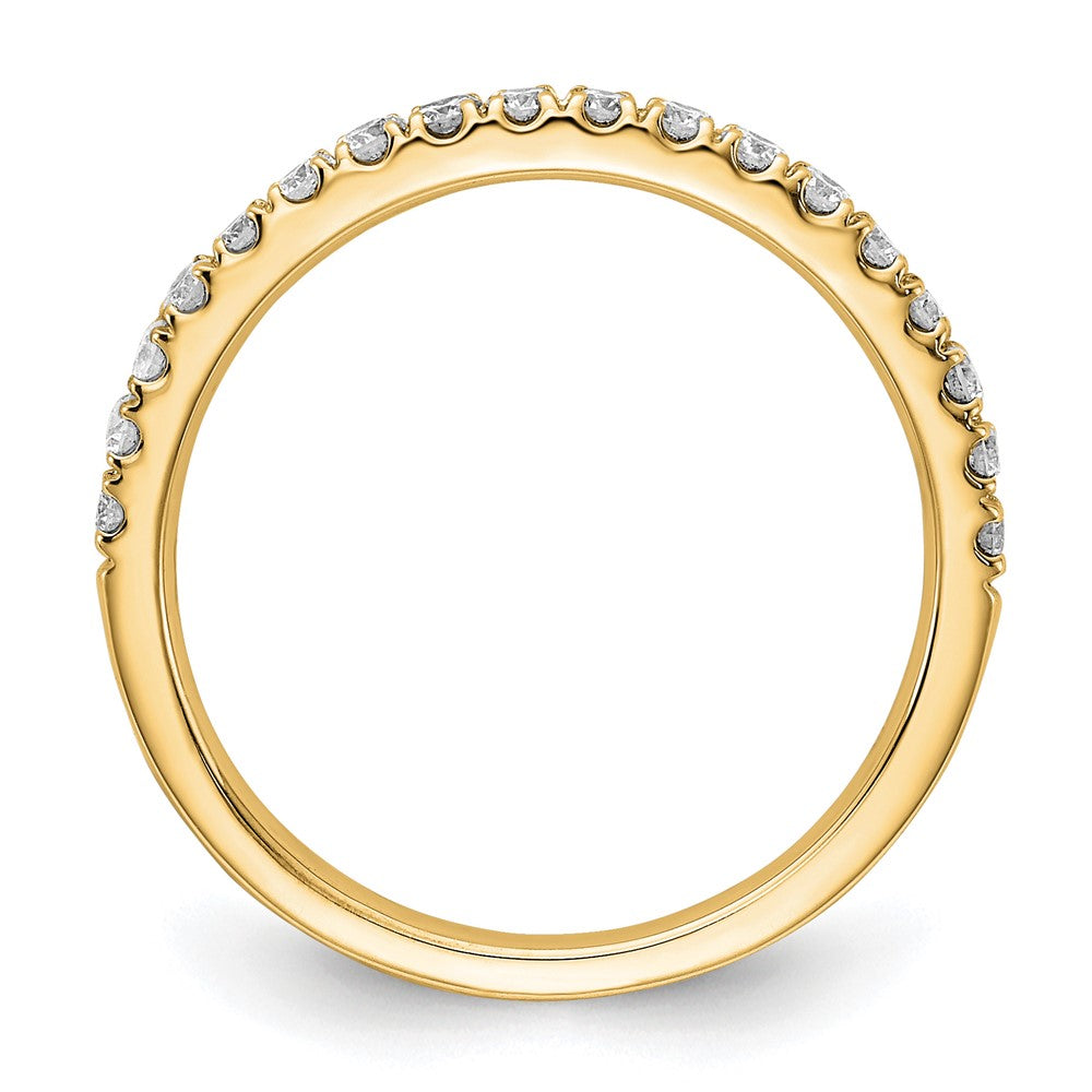 14K Gelbgold 1/3 Karat Im Labor Gezüchtet Diamant Vs/si+ G+ Komplett Ehering Ring