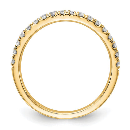 14K Gelbgold 1/3 Karat Im Labor Gezüchtet Diamant Vs/si+ G+ Komplett Ehering Ring