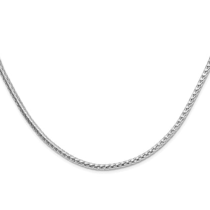 Sterlingsilber Rhodiniert 3.8mm Diamantiert Rund Franco 30 Zoll Kette