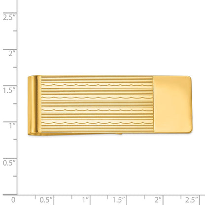 14K Gelbgold Herren Strukturiert Geldklammer