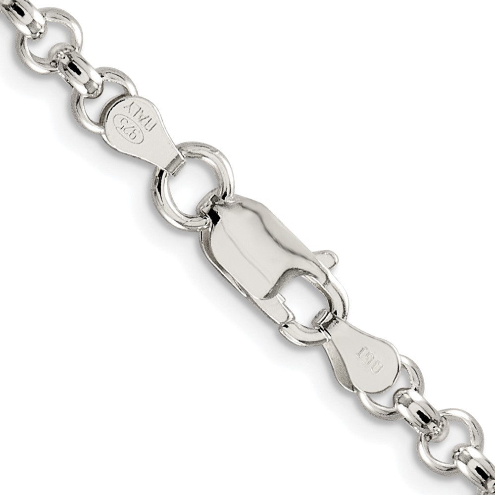 Sterlingsilber Rhodiniert 4.6mm Erbs 36 Zoll Kette