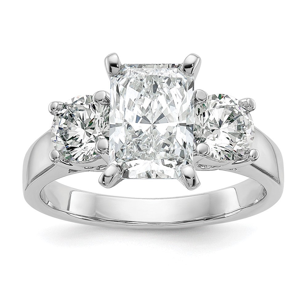 14K Weißgold Diamant-Trauring