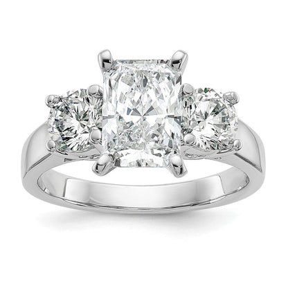 14K Weißgold Diamant-Trauring
