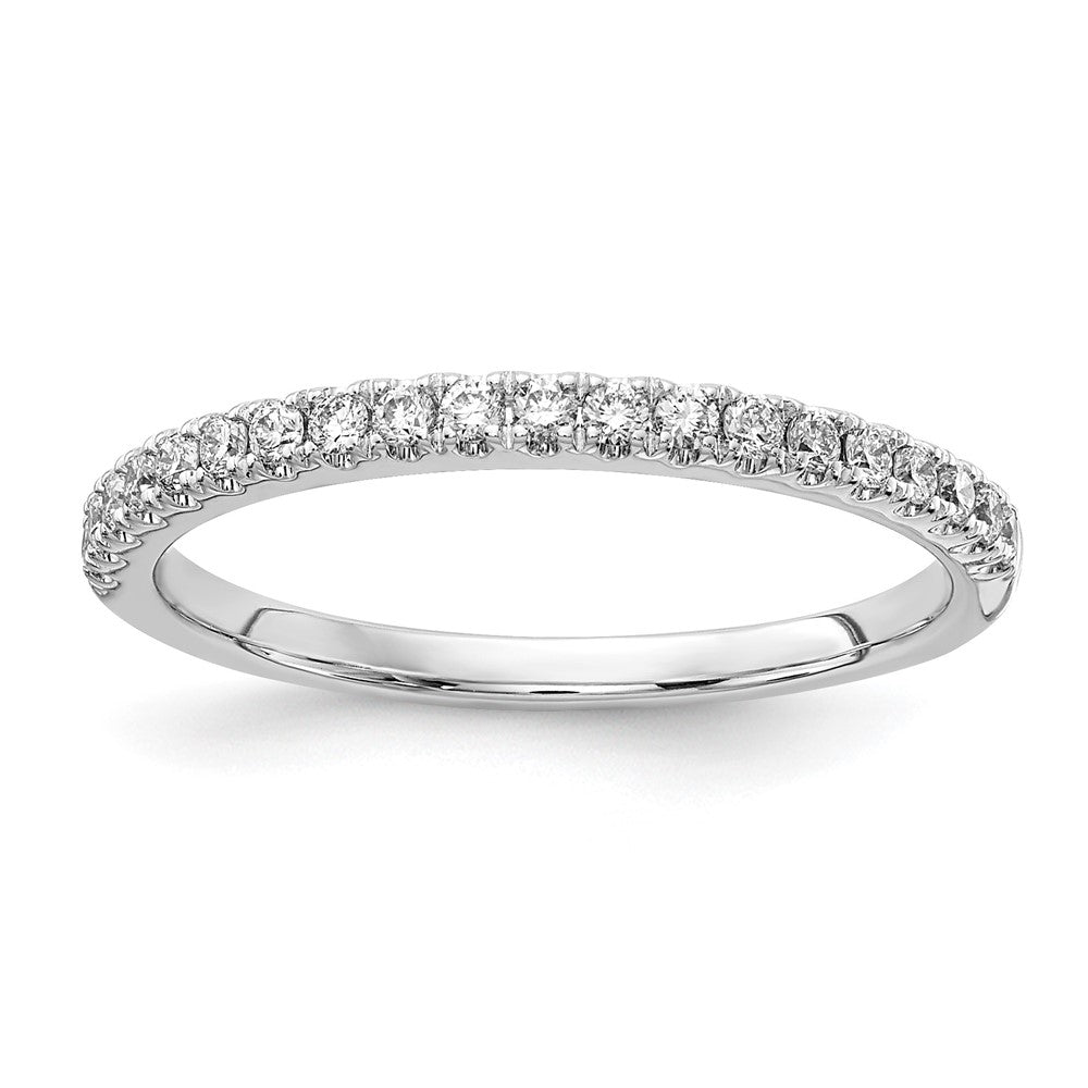 14K Weißgold 1/4 Karat Im Labor Gezüchtet Diamant Vs/si+ G+ Komplett Ehering Ring