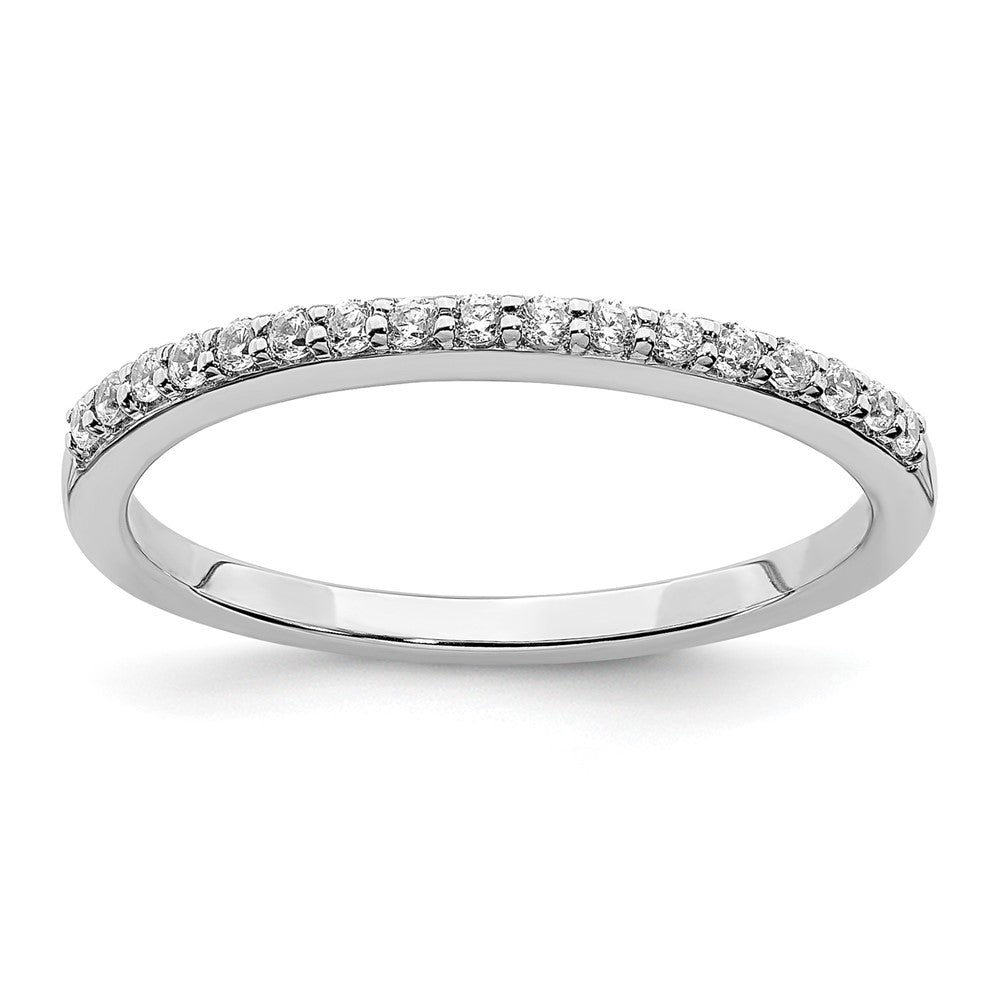 14K Weißgold 1/5 Karat Diamant Komplett Ehering Ring