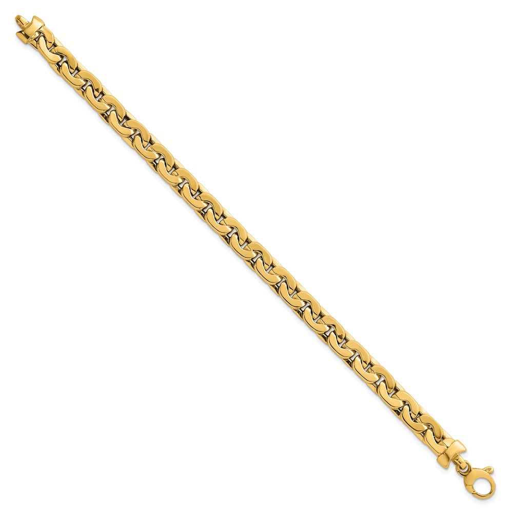 14K Gelbgold Poliert Fantasieglieder Gliederarmband