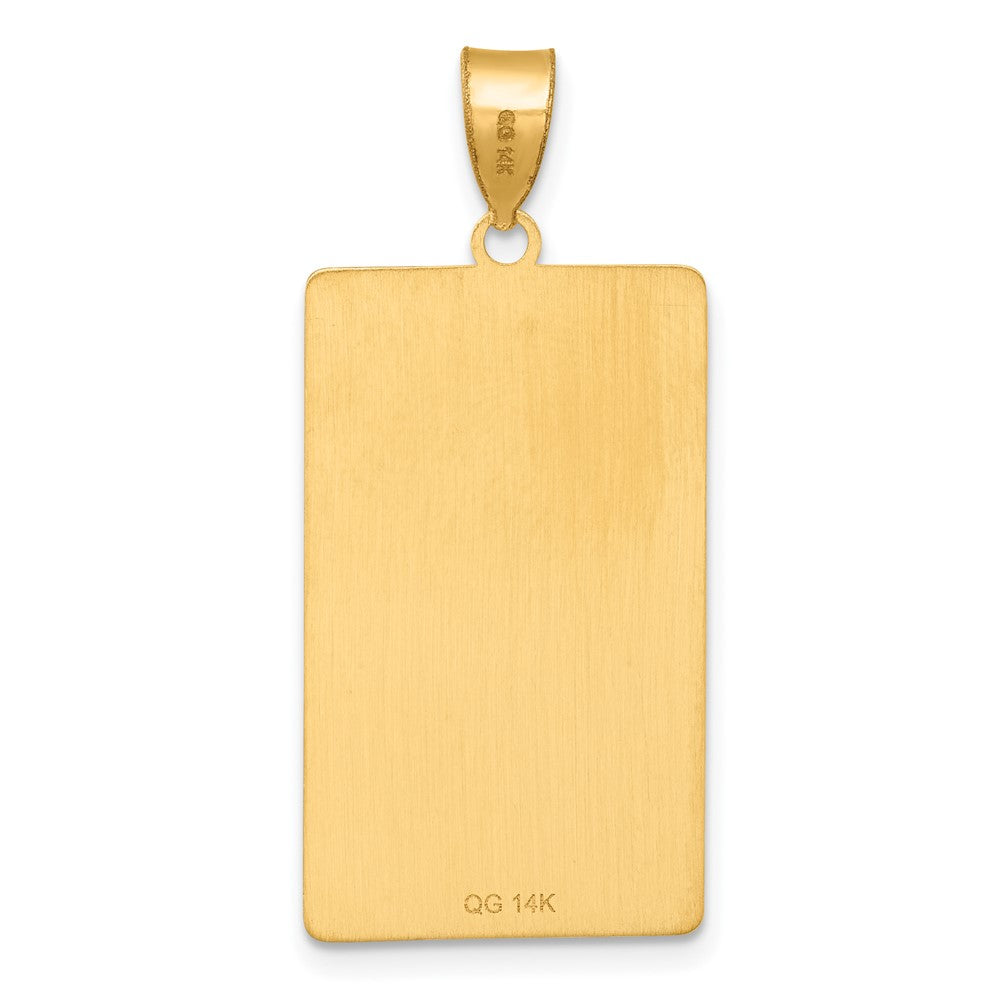 14K Gelbgold Temperance Tarot Card Anhänger