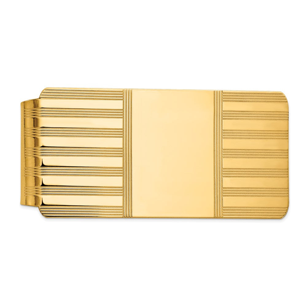 14K Gelbgold Herren Poliert Geldklammer