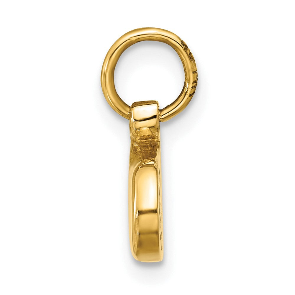 14K Gelbgold Emaillierter Fäustling-Charm