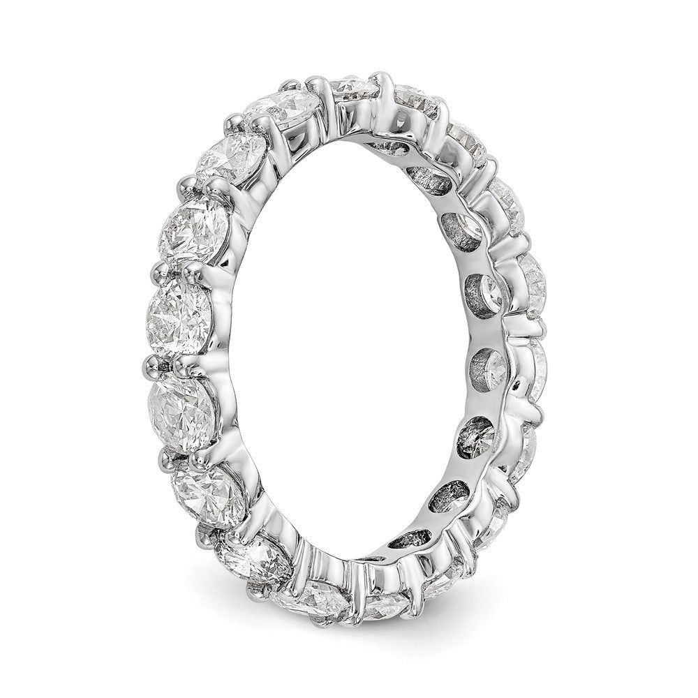 14K Weißgold Memoire-Ehering mit gemeinsamer Krappenfassung, SI2-I1(H/I), RF800 Qualität Diamanten
