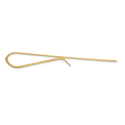 14K Gelbgold Herren Gerillt Gravierbar Krawatten Stab