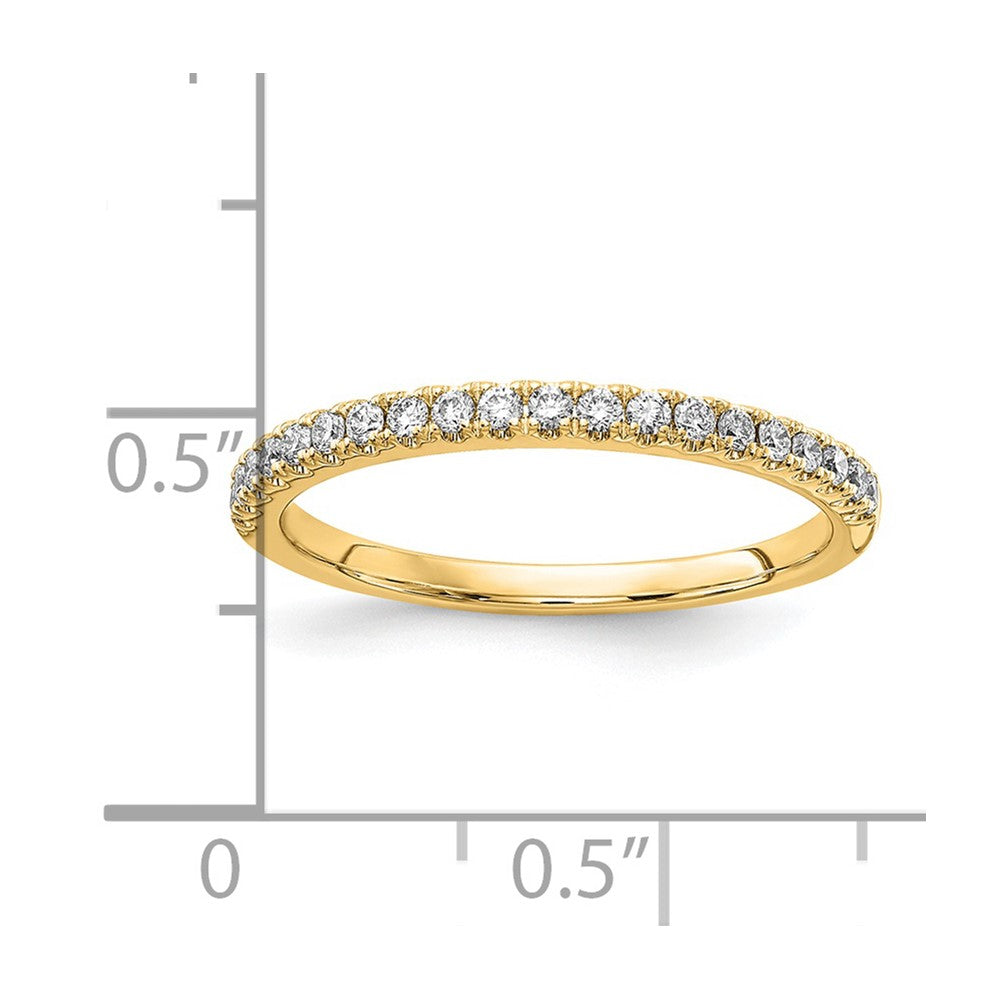 14K Gelbgold 1/4 Karat Im Labor Gezüchtet Diamant Vs/si+ G+ Komplett Ehering Ring