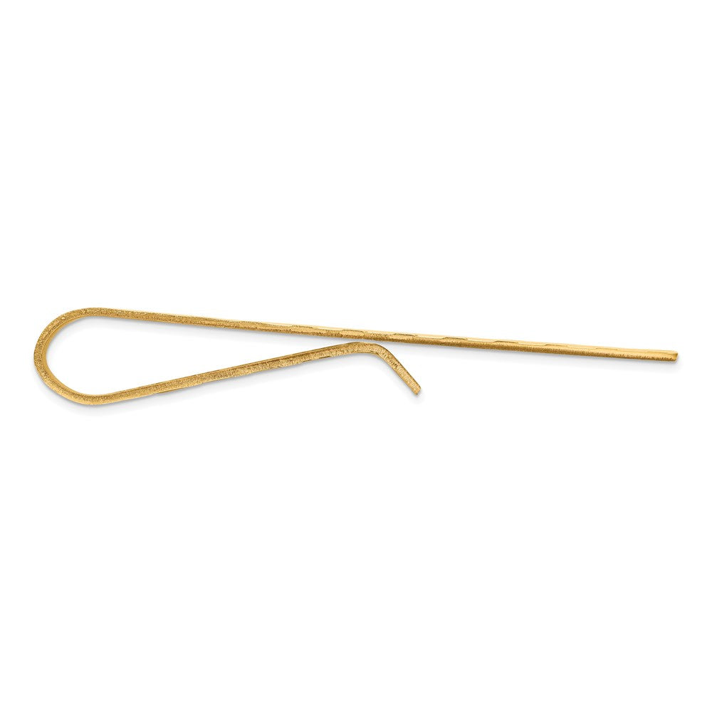 14K Gelbgold Herren Strukturiert Krawatten Stab