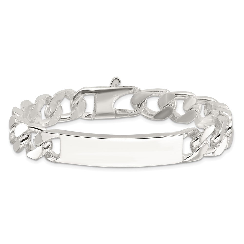 Sterlingsilber 8.5 Zoll Panzer Id Armband