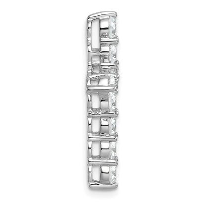 14K Weißgold Zertifizierter Laborgezüchteter Diamant-Kreuzanhänger, 3 ct., VS DEF