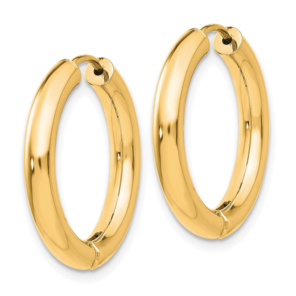 14K Gelbgold Poliert Klappbar Creolen