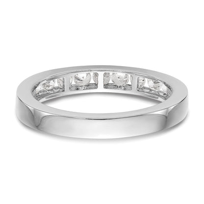 14K Weißgold Ehering mit 0,5K Labor-gezüchteten Diamanten, VS/SI+ G+