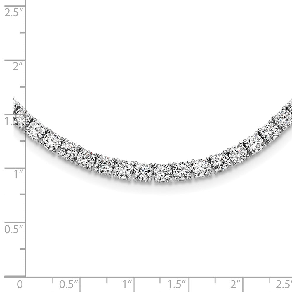 Sterlingsilber Rhodiniert 4mm Zirkonia 22 Zoll Tennis Halskette