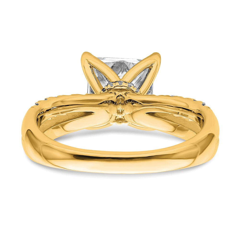 True Origin 14K Gelbgold 2,625 ct. Labor Gezüchteter Diamant VS+ F+ Kompletter Princess-Verlobungsring