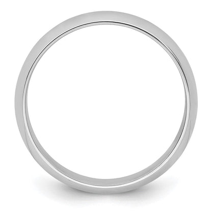 Platin 6mm Halb Rund Ehering Ring