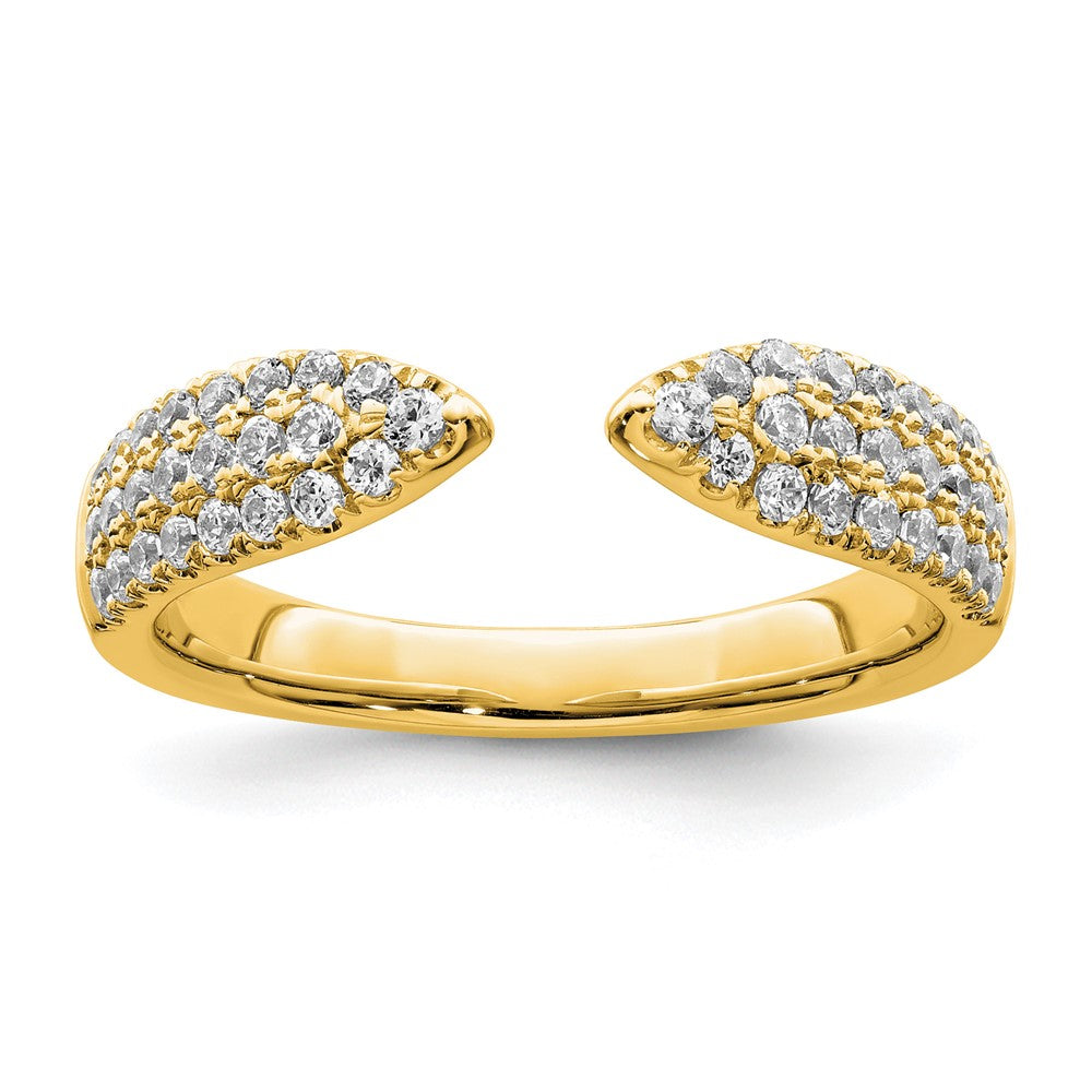True Origin 14K Gelbgold 0,5K Labor-gezüchteter Diamant VS+ F+ Kompletter Ehering
