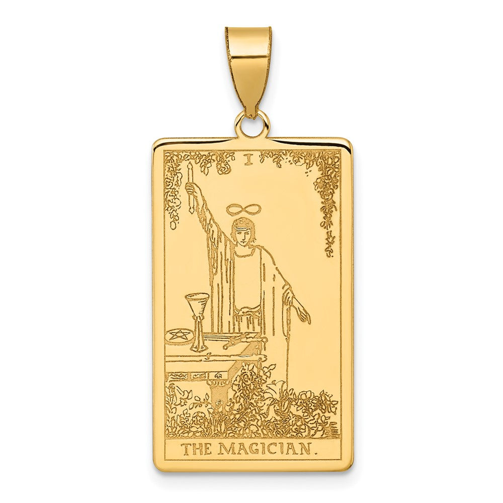 14K Gelbgold The Magician Tarot Card Anhänger