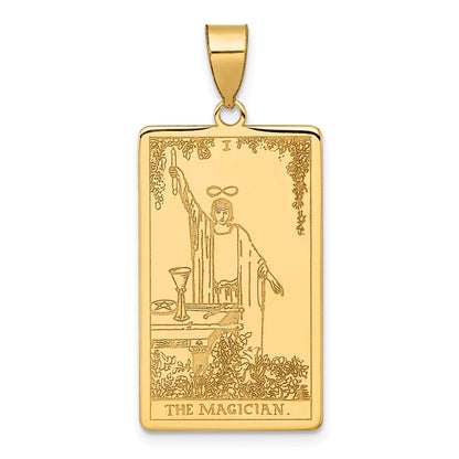 14K Gelbgold The Magician Tarot Card Anhänger