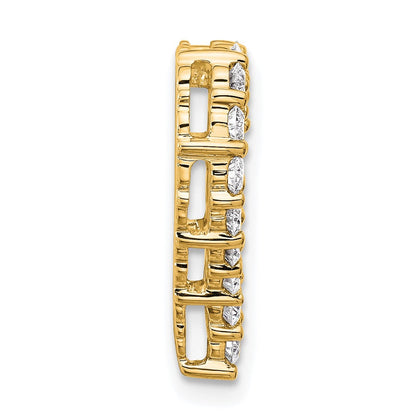 14K Gelbgold Zertifizierter Laborgezüchteter Diamant VS/SI FGH Herzanhänger