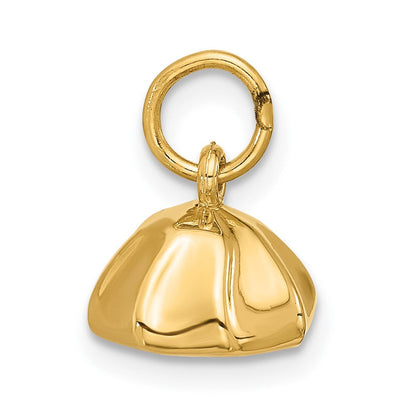 14K Gelbgold Fancy Teigtaschen-Charm