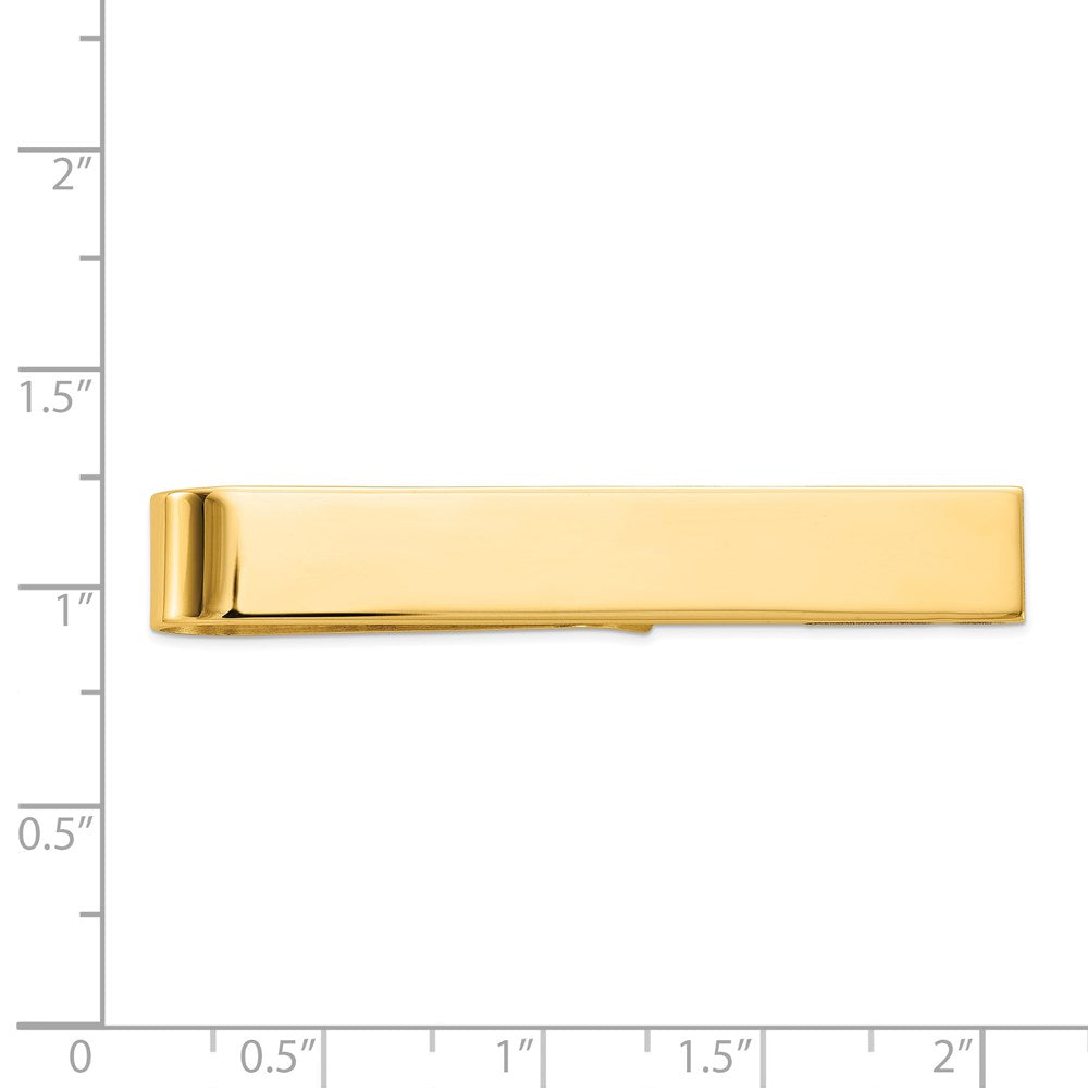 14K Gelbgold Herren Poliert Krawatten Stab
