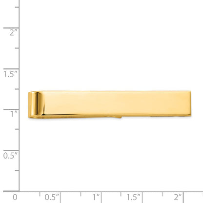 14K Gelbgold Herren Poliert Krawatten Stab