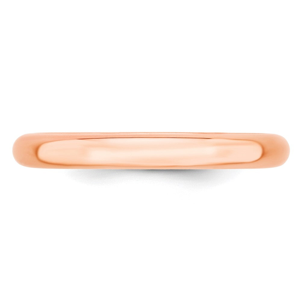 14kr Roségold 3mm Standard Komfort-Passform Ehering Ring