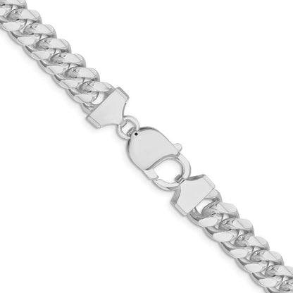 Sterlingsilber Rhodiniert 9.3mm Panzer 28 Zoll Kette