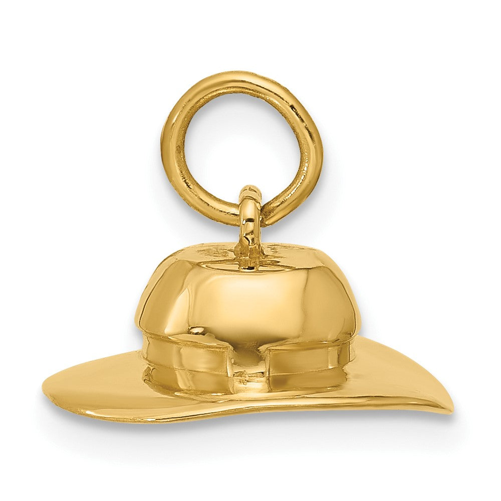 14K Gelbgold Sonnenhut-Charm