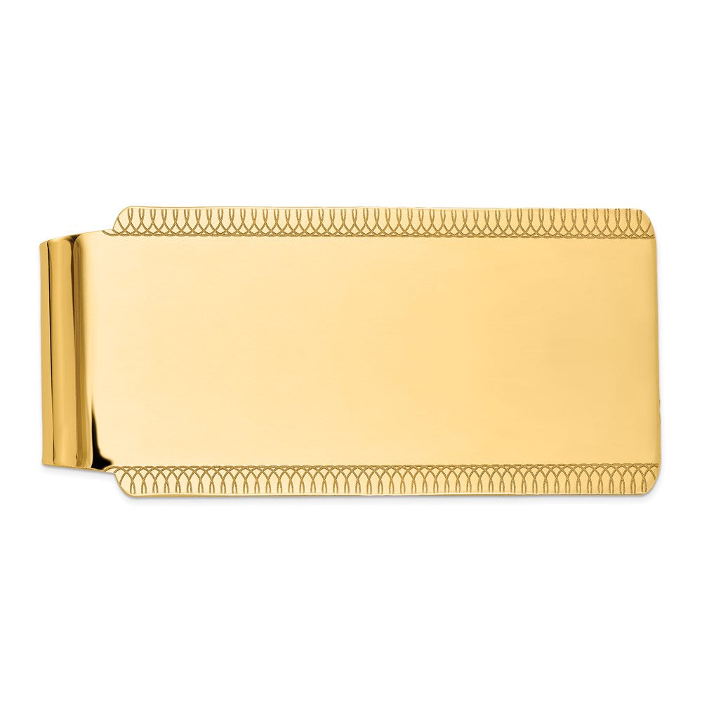 14K Gelbgold Herren Hoch Poliert Geldklammer