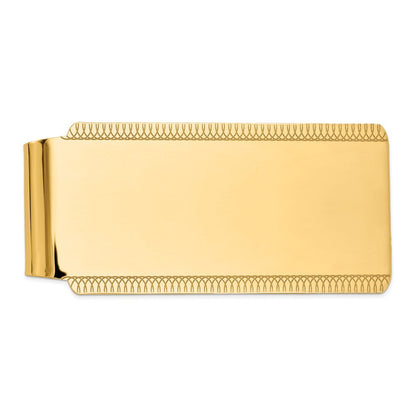 14K Gelbgold Herren Hoch Poliert Geldklammer