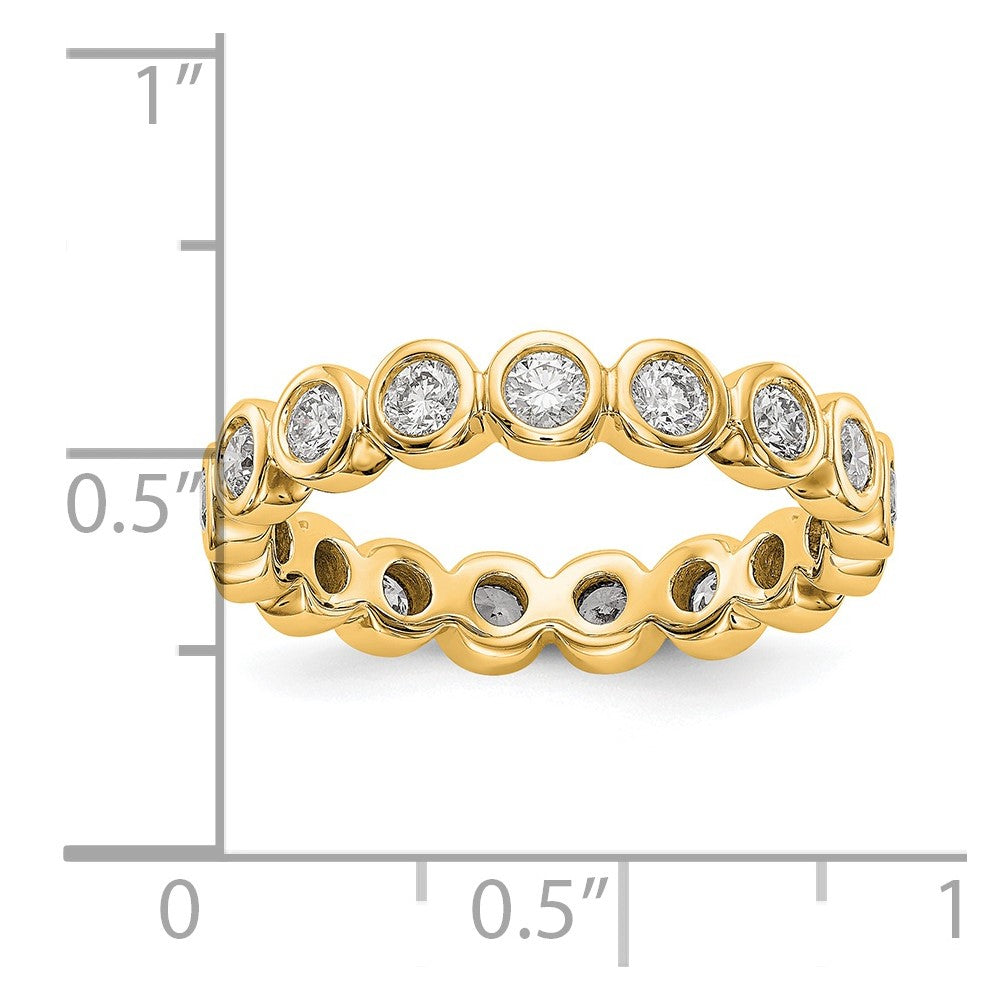 18K Gelbgold Diamant Zargen-Memoire-Ehering