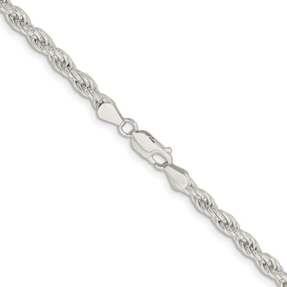 Sterlingsilber Rhodiniert 5mm Massiv Kordel 30 Zoll Kette