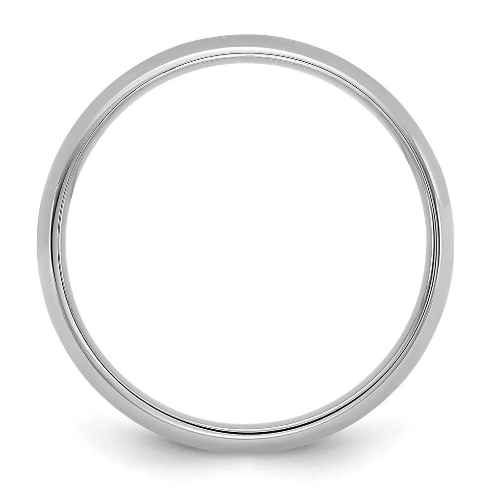 14K Weißgold 4,5 mm Ehering mit Komfort-Passform, leicht